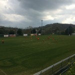 Benevento, allenamento sotto la pioggia per i giallorossi