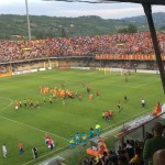 Benevento-Catania: 1-0. Dinamite Campagnacci per il muro rossoazzurro