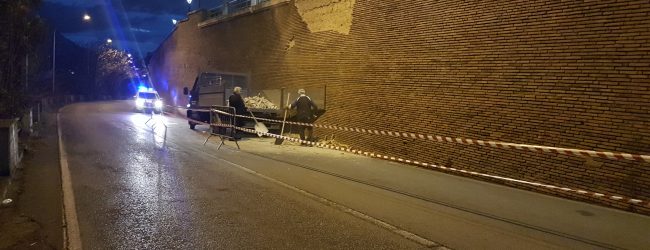 Benevento| Maltempo, cede muro in via delle Puglie