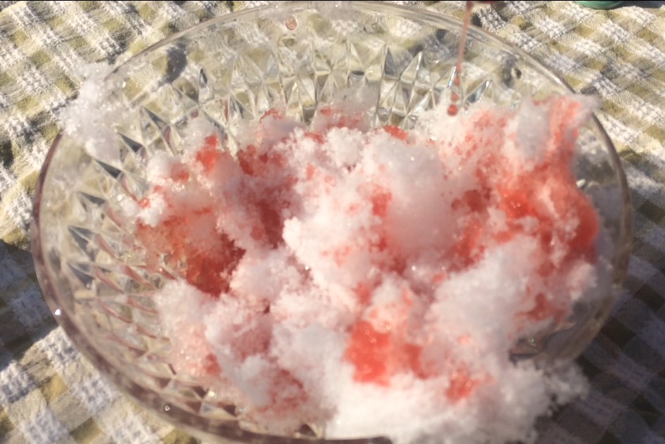 Sapori del passato,con la neve mettiamo in tavola la “sorbetta”