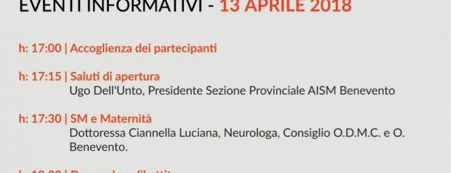 Benevento| AISM, nuovo appuntamento con “Sclerosi multipla e maternità”