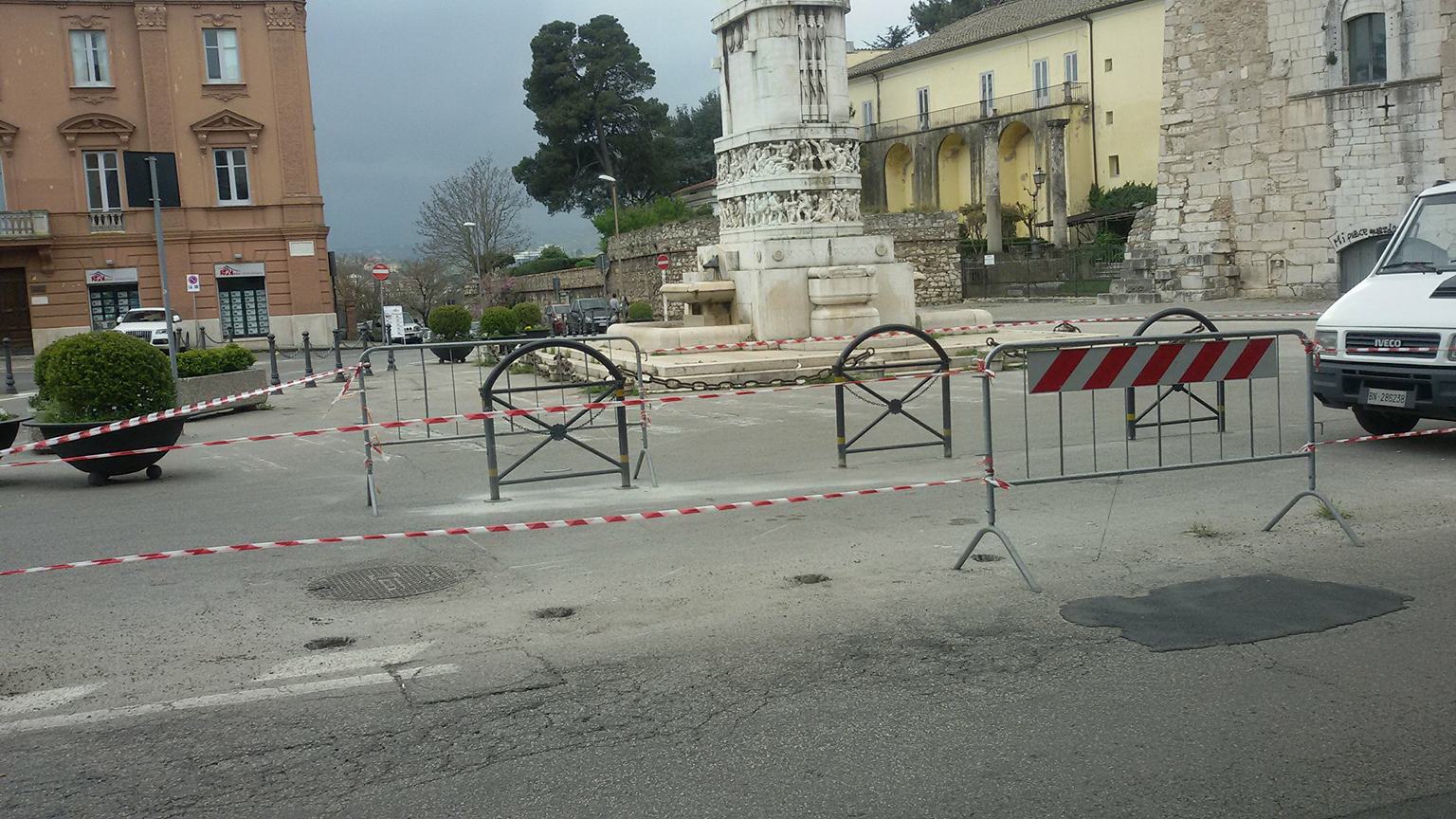 Benevento| Lavori a Piazza Castello, il Comitato Atalantici/Mellusi incontra i commercianti