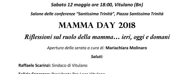 #AvantiDonne, a Vitulano il Mamma Day 2018