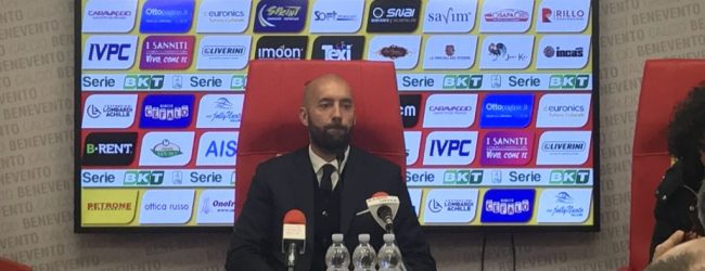 Benevento, Bucchi: “Abbiamo pagato a caro prezzo le uniche due sbavature”