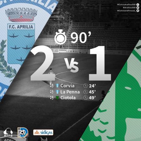 Avellino, k.o. in trasferta: ad Aprilia finisce 2-1