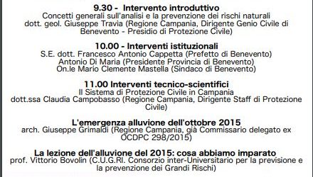 Benevento| “Acqua, Terra, Fuoco. Elementi naturali come fattori di rischio”. Domani convegno al Museo del Sannio