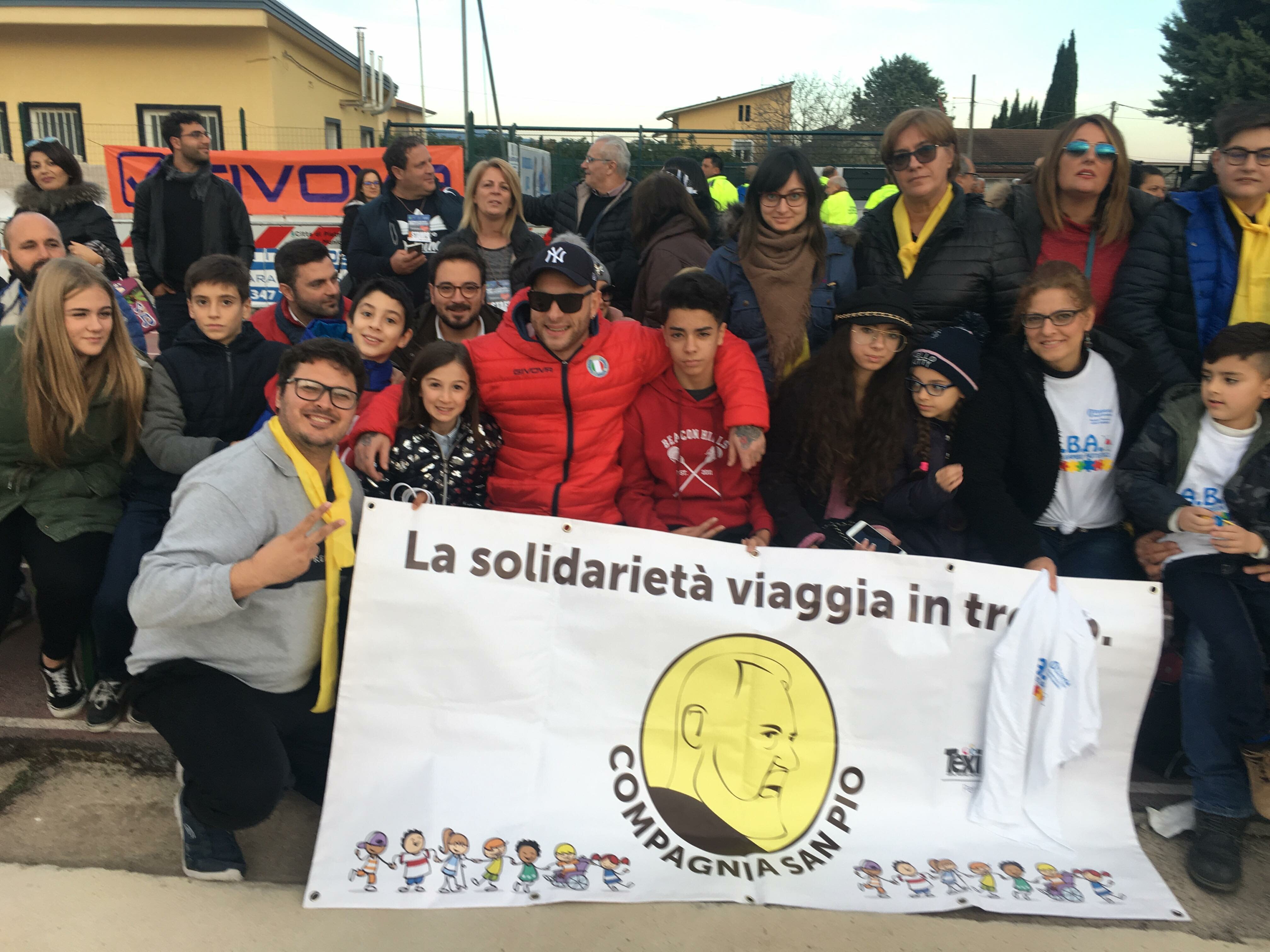 Pietrelcina| “La solidarietà viaggia in Treno”, la Compagnia San Pio presente alla Partita del Cuore