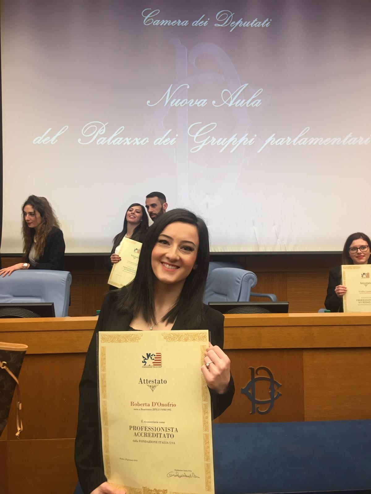 Laureata Unisannio premiata alla Camera dei Deputati