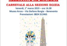 Benevento| “Carnevale alla Sezione Egizia”, venerdi evento per i bambini al Museo Arcos