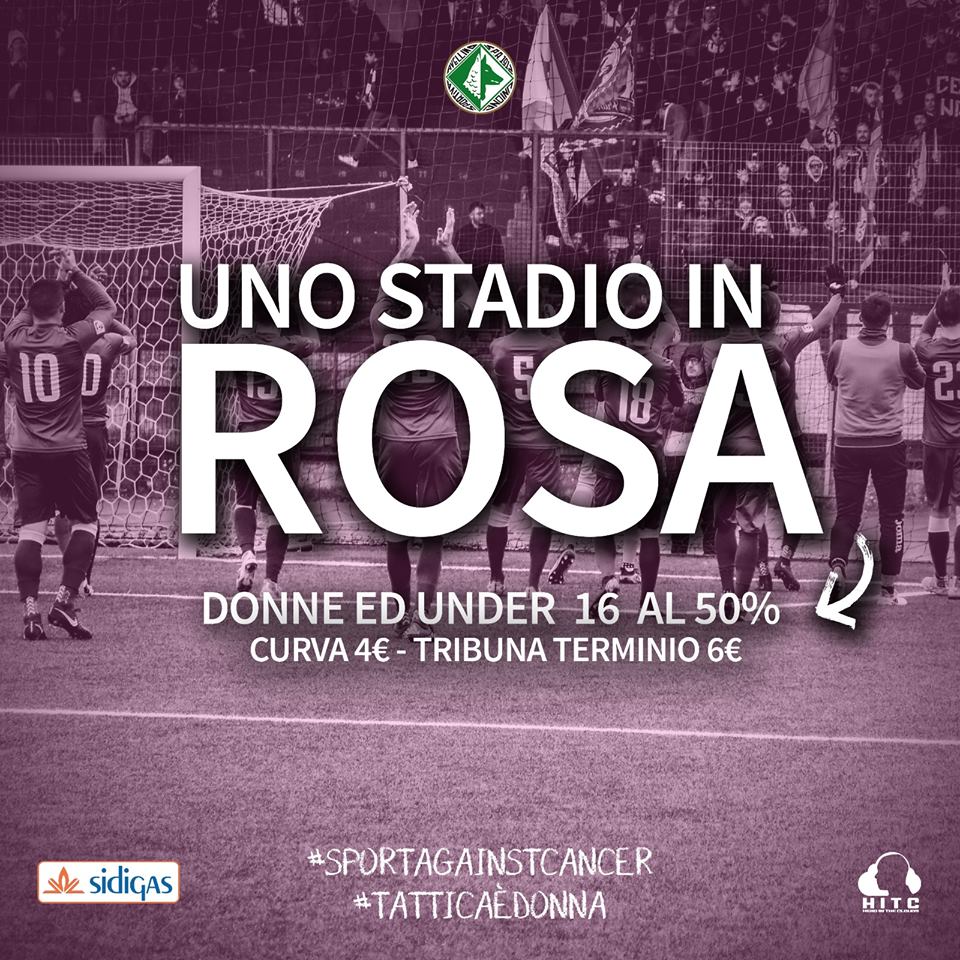 Avellino, l’appello di Sforzini…e la società lancia “Uno stadio  in rosa”