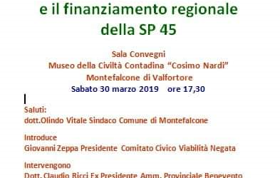 Montefalcone Valfortore| “La viabilità del Fortore e il Finanziamento Regionale della SP 45”, incontro del Comitato Civico Viabilità Negata