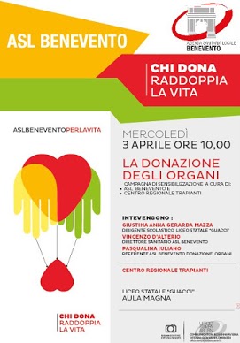 Benevento| Asl, donazione organi: al via giornate di sensibilizzazione