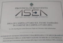 Benevento| Il CdA dell’Asea ha approvato i progetti per gli interventi di miglioramento funzionale e strumentale sulla diga di Campolattaro