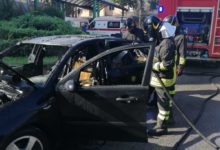 Benevento| Auto in fiamme nei pressi del Pronto Soccorso