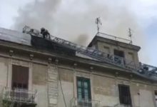 Benevento| Fuoco sul terrazzo di un edificio, intervengono i Vigili del Fuoco