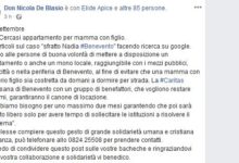 Sfratto Nadia, Don Nicola De Blasio lancia l’appello su Facebook