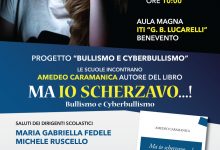 Benevento| Bullismo e cyberbullismo, incontro con lo scrittore Caramanica