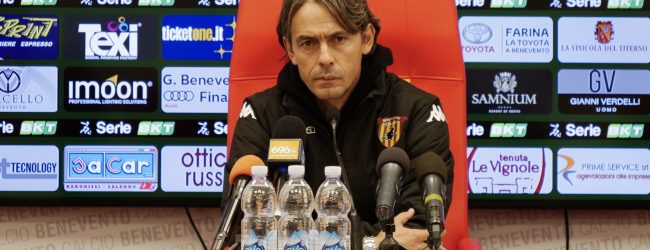 Benevento, Inzaghi: “Fiero di questi ragazzi, molti hanno perso tempo in B”