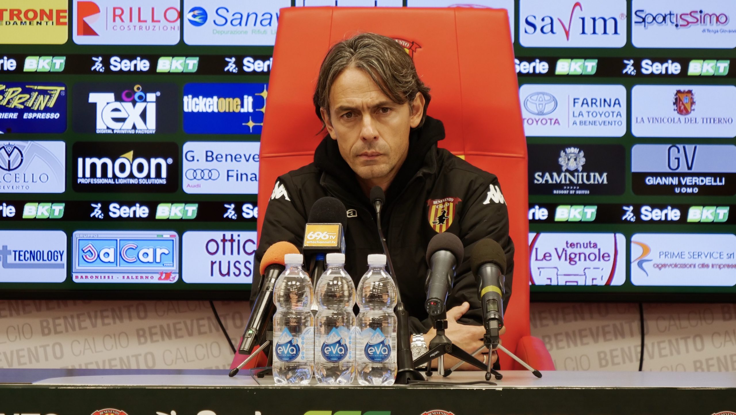 Benevento, Inzaghi: “Fiero di questi ragazzi, molti hanno perso tempo in B”