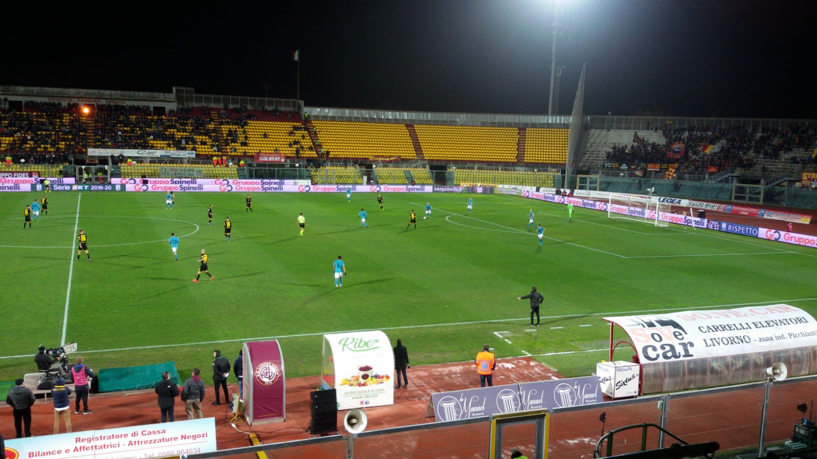 Livorno-Benevento: 0-2. La Strega è indomabile