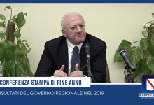 Campania, De Luca: “Ecco i risultati del 2019. E il 2020 sarà l’anno delle donne”