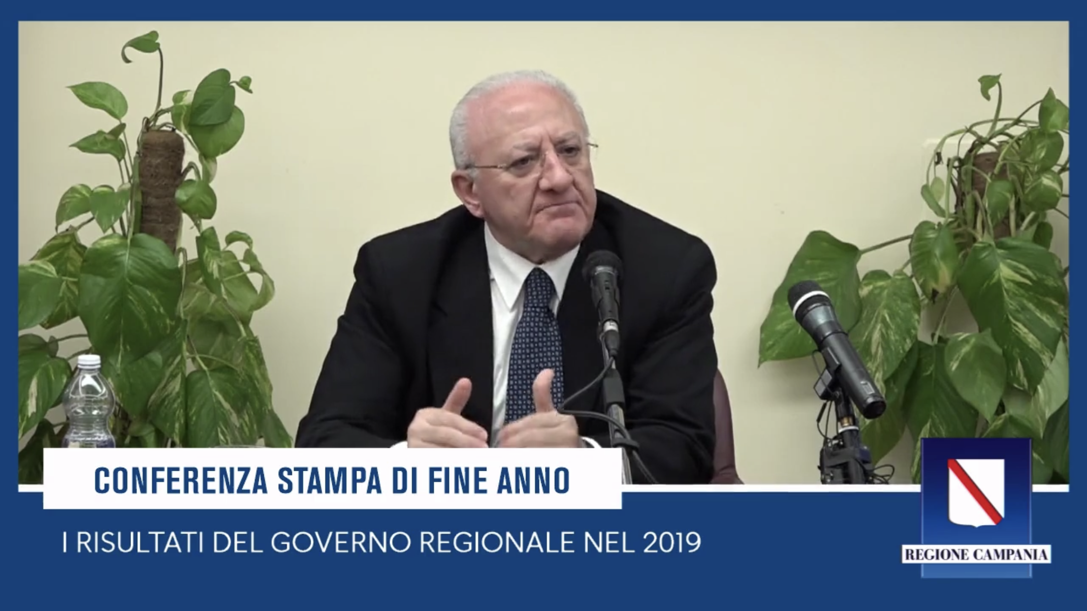 Campania, De Luca: “Ecco i risultati del 2019. E il 2020 sarà l’anno delle donne”