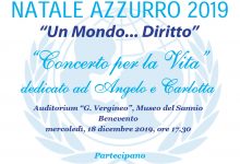 Benevento| “Concerto per la vita”, domani l’evento all’auditorium Vergineo