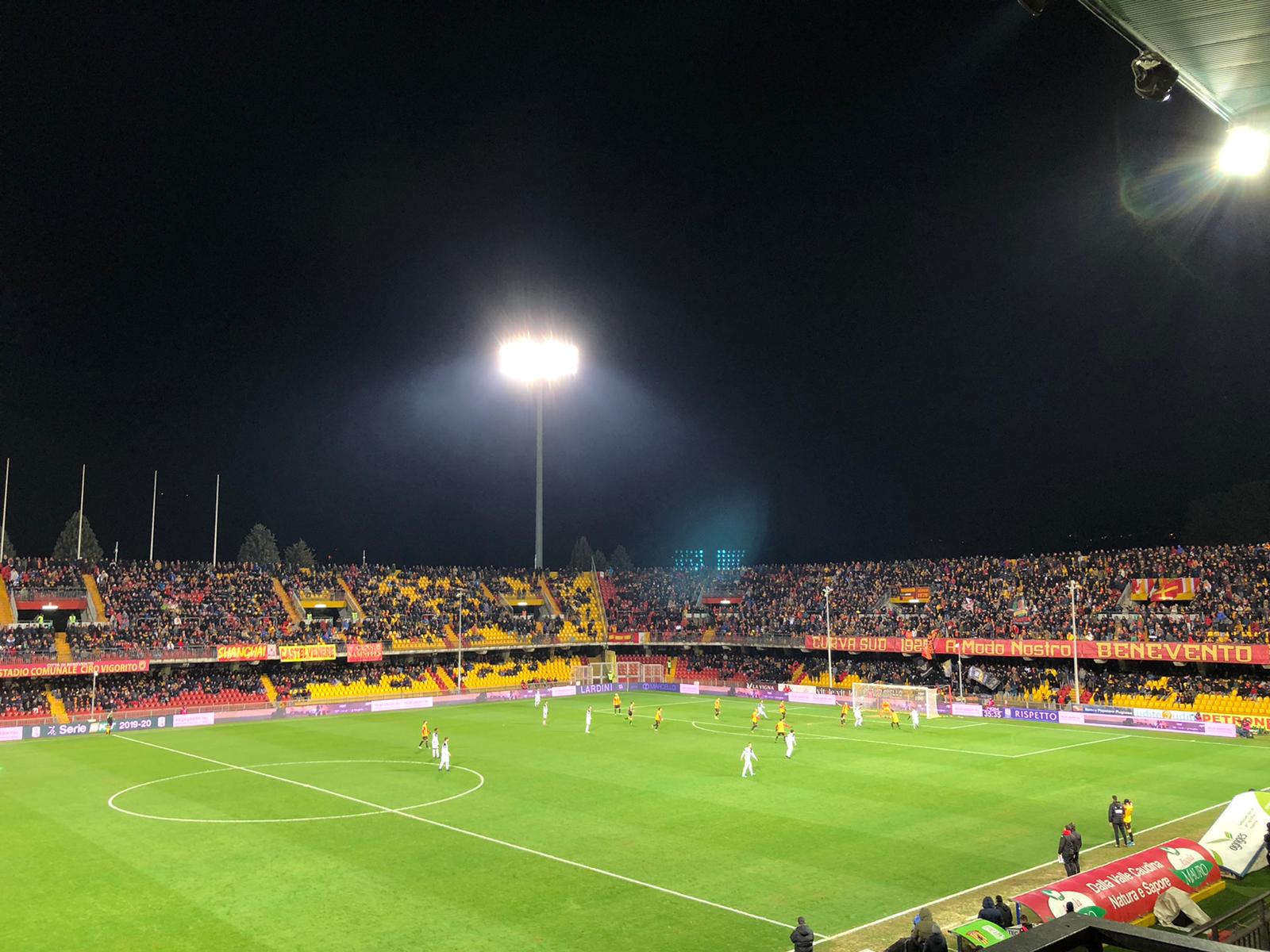 Benevento-Ascoli: 4-0. Sau con i botti di fine anno. Passo da record, A…rrivederci nel 2020