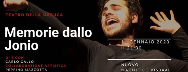 Benevento| Magnifico Visbaal Teatro: il nuovo anno inizia con Memorie dallo Jonio