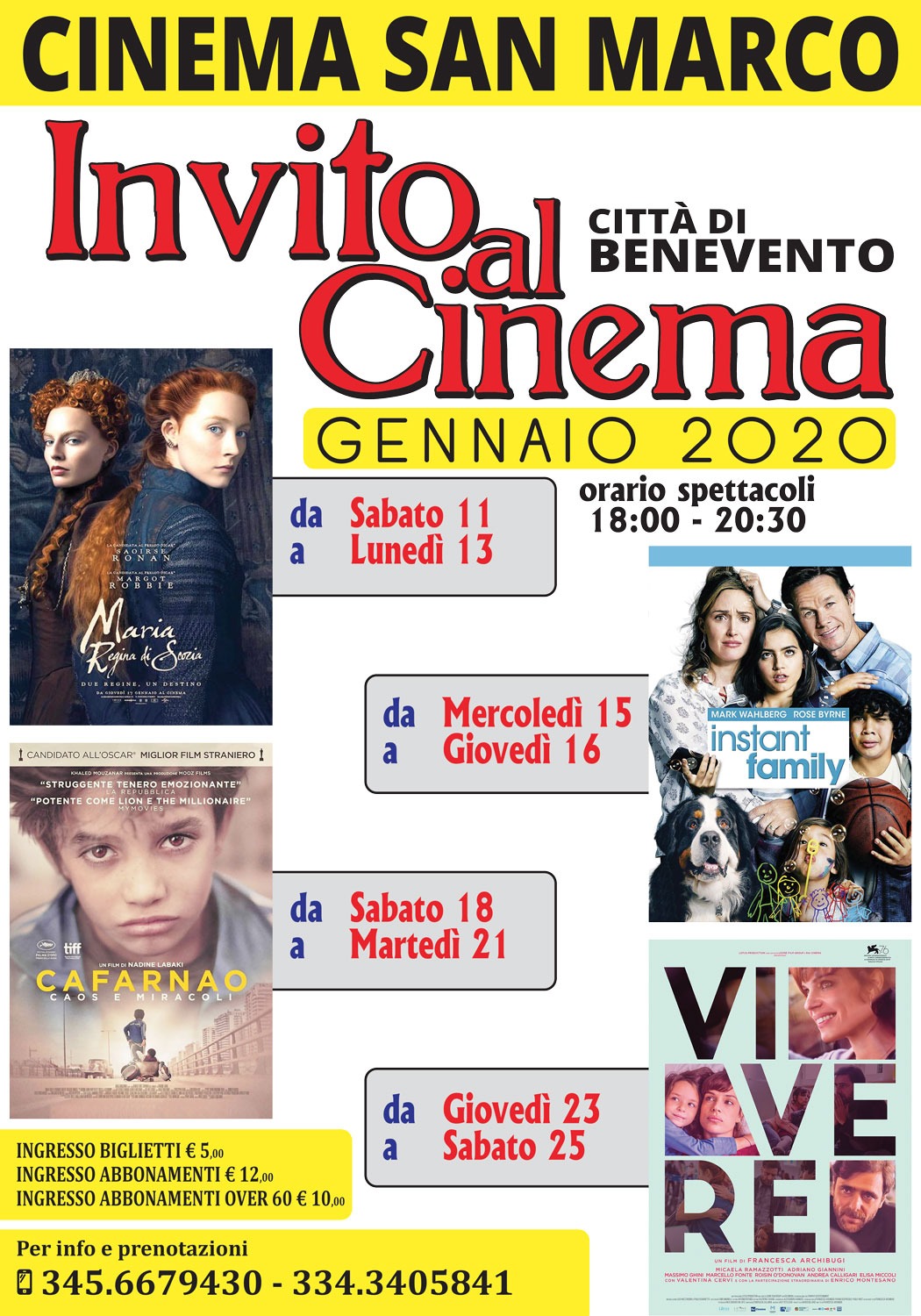 Benevento| Al Cinema San Marco tutto pronto per le rassegne teatrali