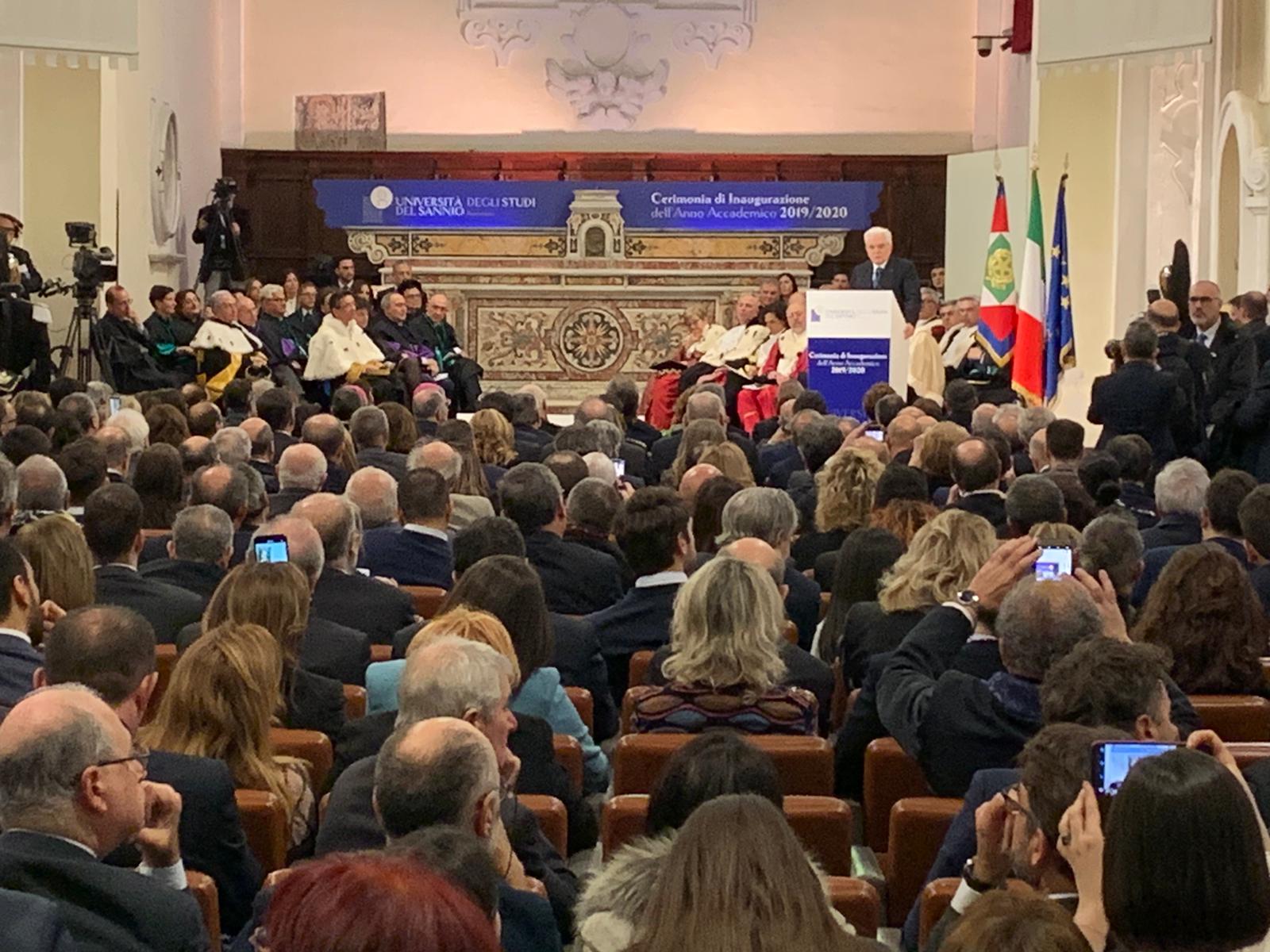 Benevento| Mattarella all’Unisannio: auguri di buon anno a questo ateneo