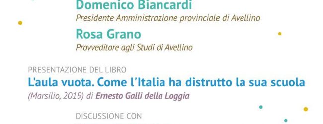 Avellino| Che cos’è la scuola? Ossigeno incontra lo scrittore ed editorialista Galli della Loggia