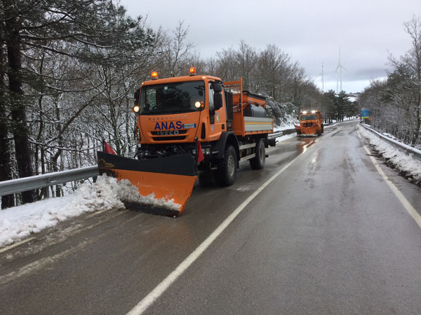 Allerta meteo, scatta piano neve nel Fortore