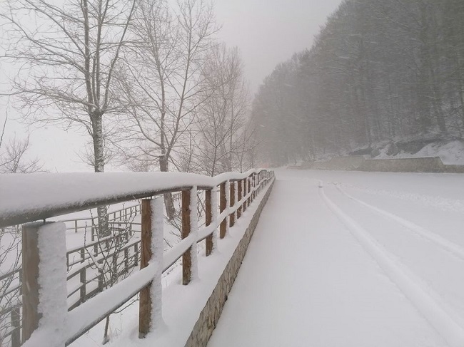 Neve in quota in Irpinia e nel Sannio.  Domani previste ulteriori precipitazioni