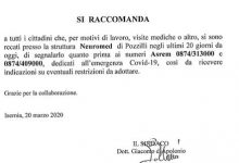 Positivo al Covid-19 paziente della Neuromed, l’appello per chi ha frequentato la struttura negli ultimi 20giorni