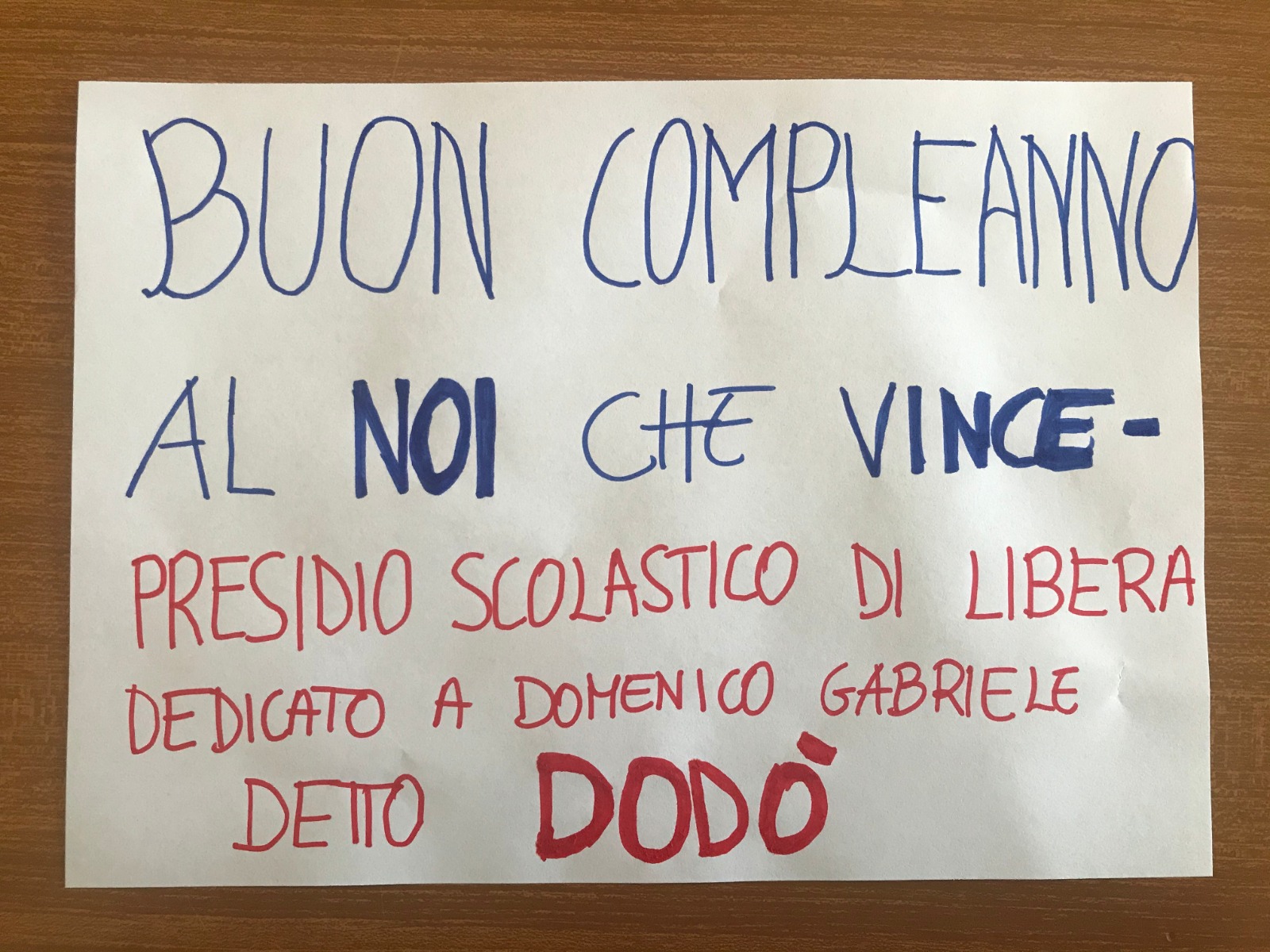 Benevento| Oggi il Presidio scolastico di LIBERA compie 1 anno