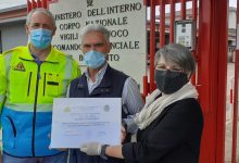 Benevento| Bella donazione in favore della Misericordia da parte dell’Associazione Nazionale Vigili del Fuoco