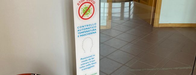 Benevento| Consorzio Asi, installato sistema automatico di rilevazione temperatura e mancato utilizzo della mascherina