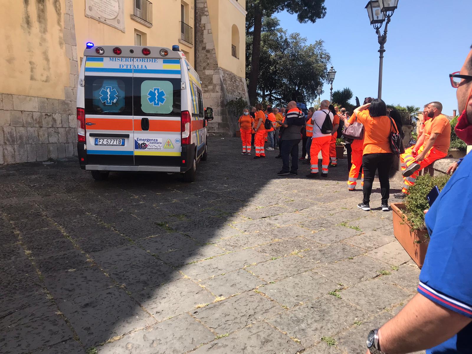 Benevento| Esaf, una macchia arancione alla Rocca