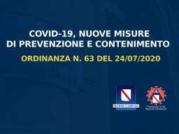 Covid-19, nuove misure della Regione: ecco l’ordinanza