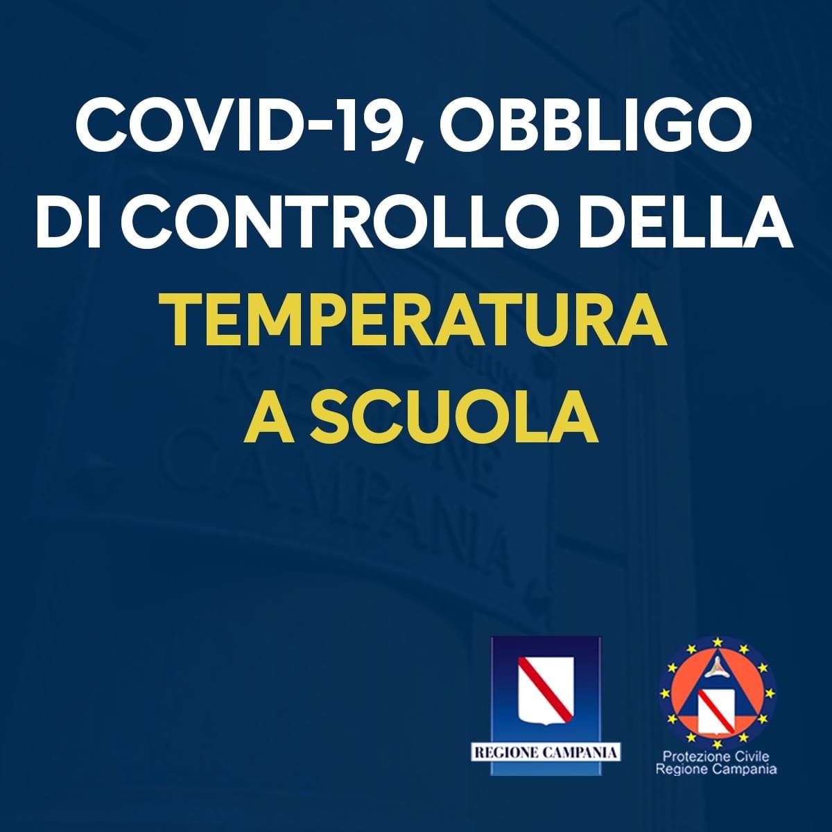 Covid-19, la Regione Campania opta per il controllo della temperatura a scuola