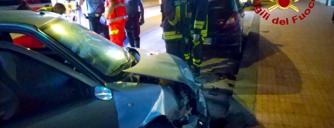 Avellino| Auto sbanda e urta vettura in sista, un ferito