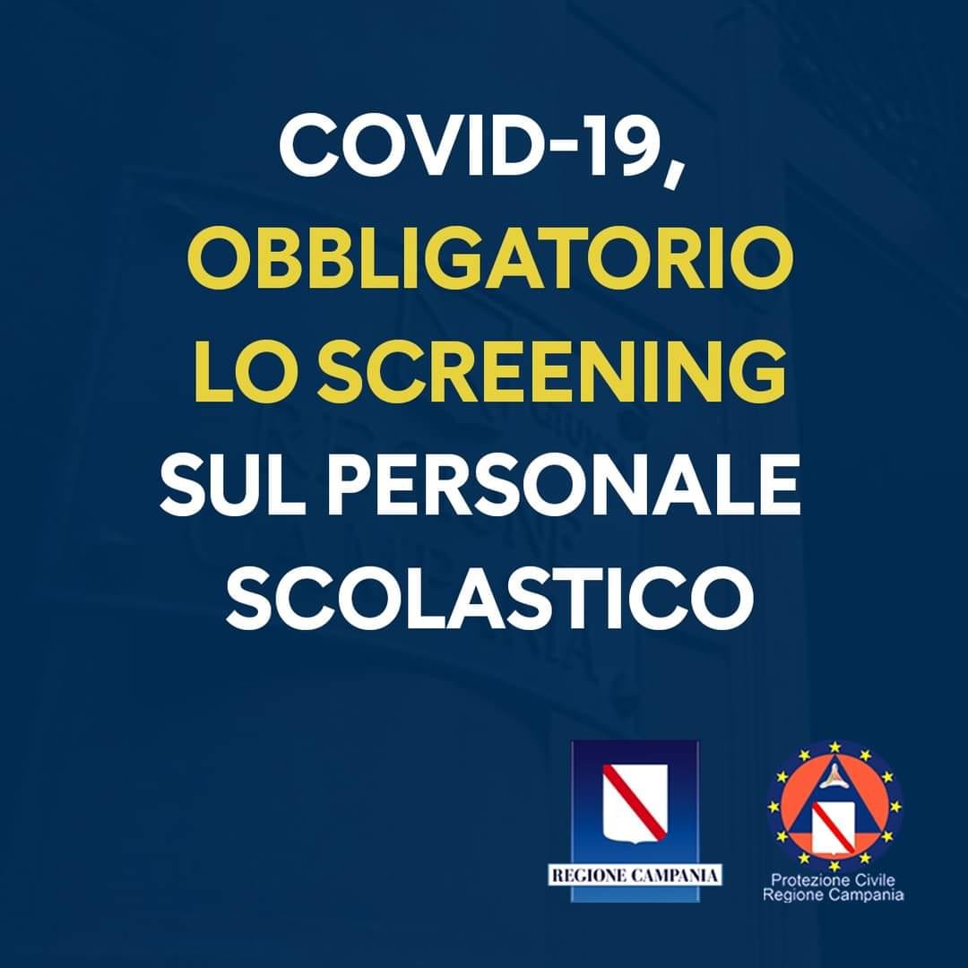 Scuola, screening obbligatorio per il personale scolastico: l’ordinanza