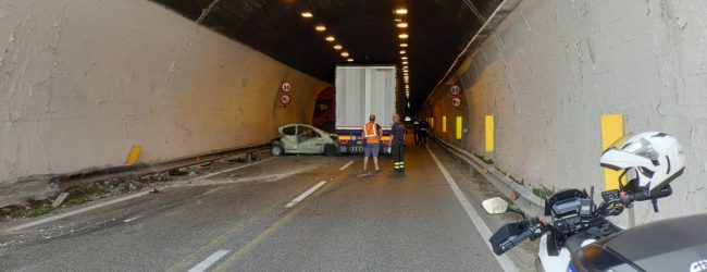 Benevento| Incidente nella galleria Avellola, ferito 68enne di San Leucio del Sannio