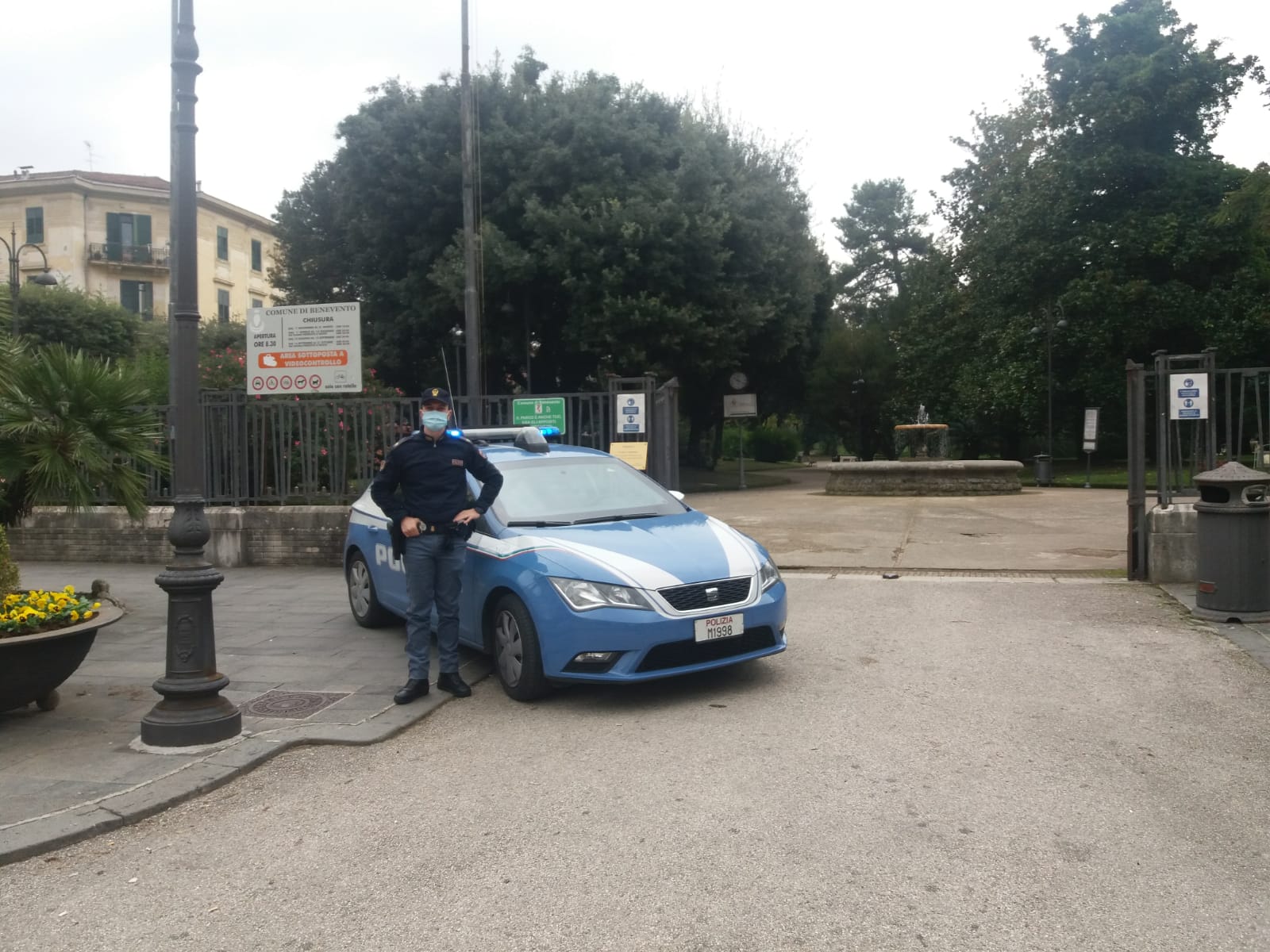 Benevento| Furto nel bar della Villa Comunale, arrestato 26enne