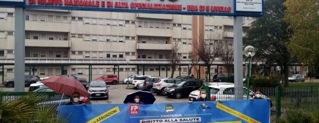 Benevento| Sicurezza,assunzioni e contratti: i sindacati scendono dinanzi al ‘San Pio’