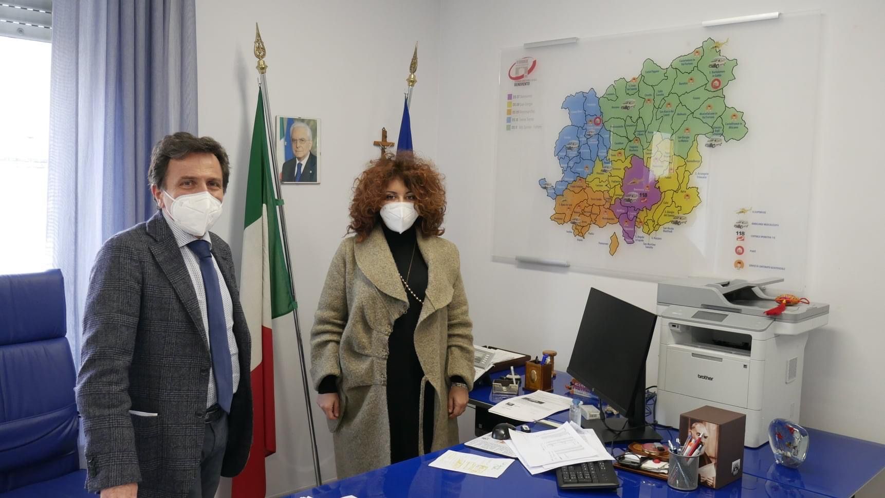 Benevento| Pazienti psichiatrici, il dg dell’Asl Volpe incontra la vicepresidente dell’Associazione Psiche