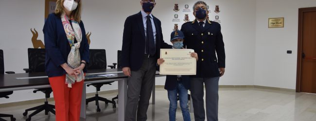 Benevento|In Questura la Cerimonia di consegna degli attestati per il progetto ‘PretenDiamo Legalita’