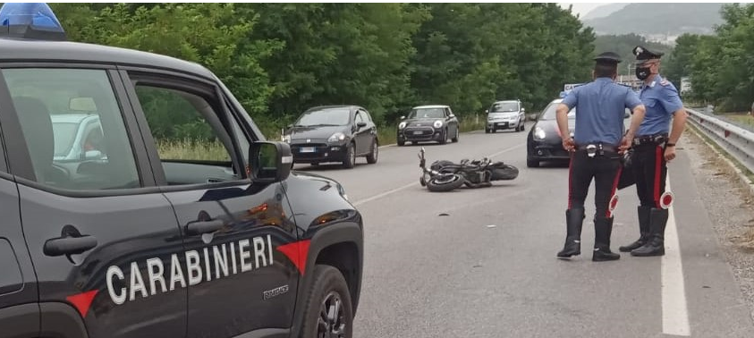 Perde il controllo della sua moto, centauro trasportato al San Pio