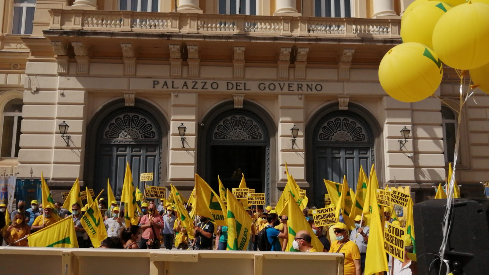 #Stopcinghiali, anche a Benevento il flash mob di agricoltori e sindaci del Sannio